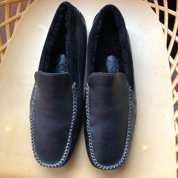 Cole Haan Men’s  Loafers Slip On with Fur Lining Black size 10.5 - Picture 4 of 12
